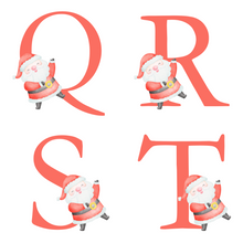 Load image into Gallery viewer, Alphabet Christmas Mug - Red Santa Red Letter
