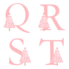 Load image into Gallery viewer, Alphabet Christmas Mug - Pink Tree Pink Letter