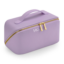 Load image into Gallery viewer, Flat Lay Make Up Bag - Lilac Large