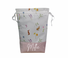 Load image into Gallery viewer, Pink Easter Drawstring Pouch