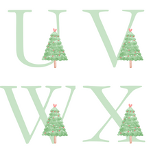 Load image into Gallery viewer, Alphabet Christmas Mug - Green Tree Green Letter