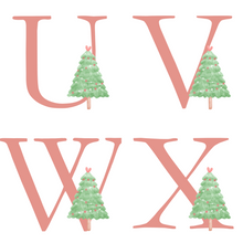 Load image into Gallery viewer, Alphabet Christmas Mug - Green Tree Red Letter