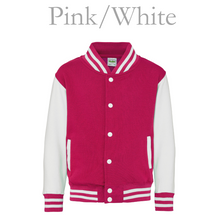 Load image into Gallery viewer, Varsity Jacket Pink/White