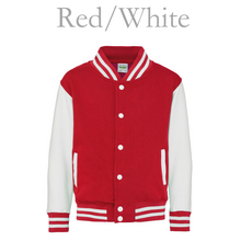 Load image into Gallery viewer, Varsity Jacket Red/White