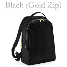 Load image into Gallery viewer, Backpack - Black (Gold Zip)