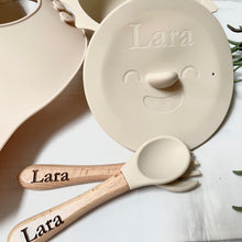 Load image into Gallery viewer, Beige Silicone Weaning Set
