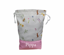 Load image into Gallery viewer, Bright Pink Easter Drawstring Pouch