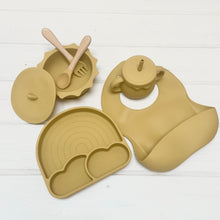 Load image into Gallery viewer, Mustard Silicone Weaning Set