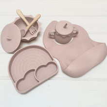 Load image into Gallery viewer, Pink Silicone Weaning Set