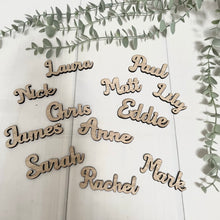 Load image into Gallery viewer, Wooden Name Place Settings