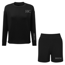 Load image into Gallery viewer, Bride Side Zipped Sweatshirt & Long Shorts Set
