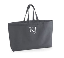 Load image into Gallery viewer, Oversized Canvas Bag - Grey