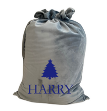 Load image into Gallery viewer, Luxury Velvet Christmas Sack -Blue
