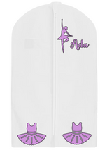 Load image into Gallery viewer, Dance Garment Bag: White without Pockets