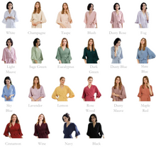 Load image into Gallery viewer, Ladies Robes - Satin with Frill Trim