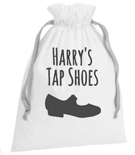 Load image into Gallery viewer, Personalised Tap Shoes Drawstring Bag