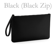 Load image into Gallery viewer, Clutch Bag - Black (Black Zip)
