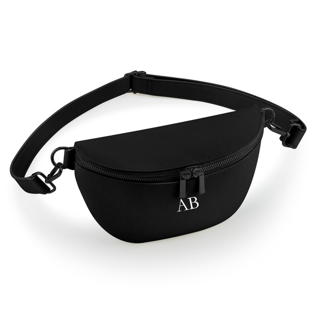 Waist Bag - Black (Black Zip)