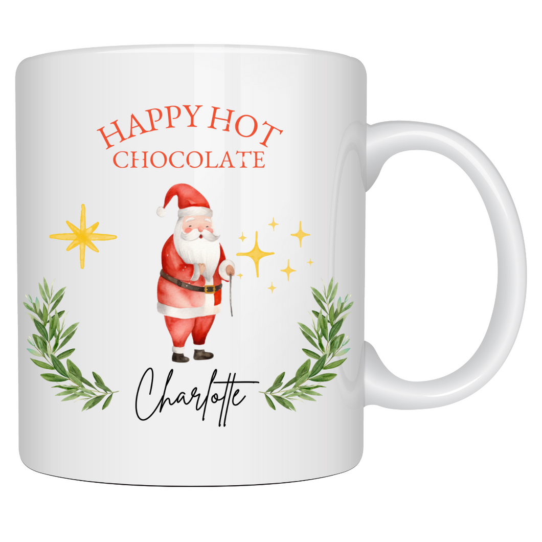 Happy Hot Chocolate Christmas Mug - Santa