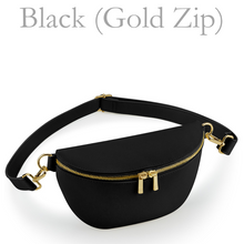 Load image into Gallery viewer, Waist Bag - Black (Gold Zip)
