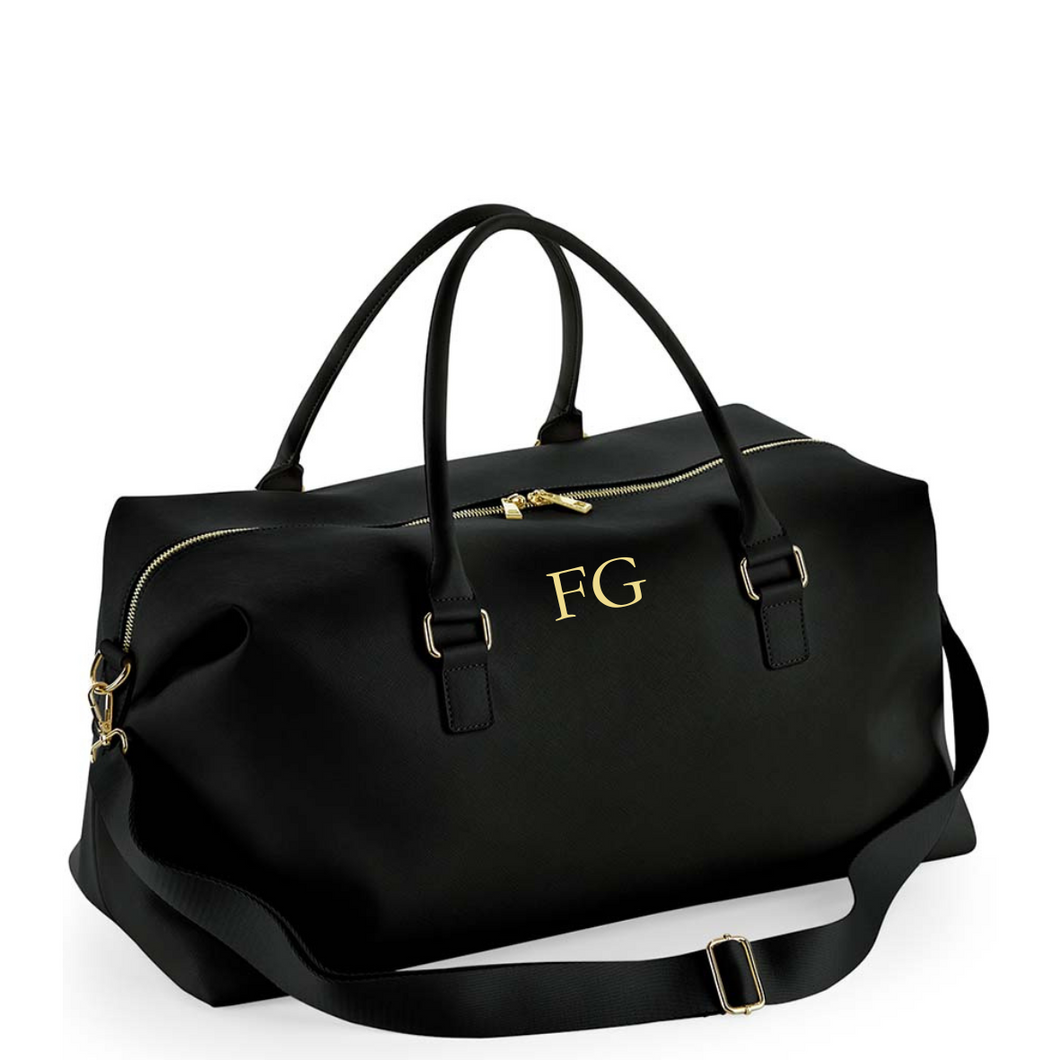 Weekend Bag - Black (Gold Zip)