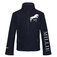 Load image into Gallery viewer, Young Rider Soft Shell Jacket - Navy
