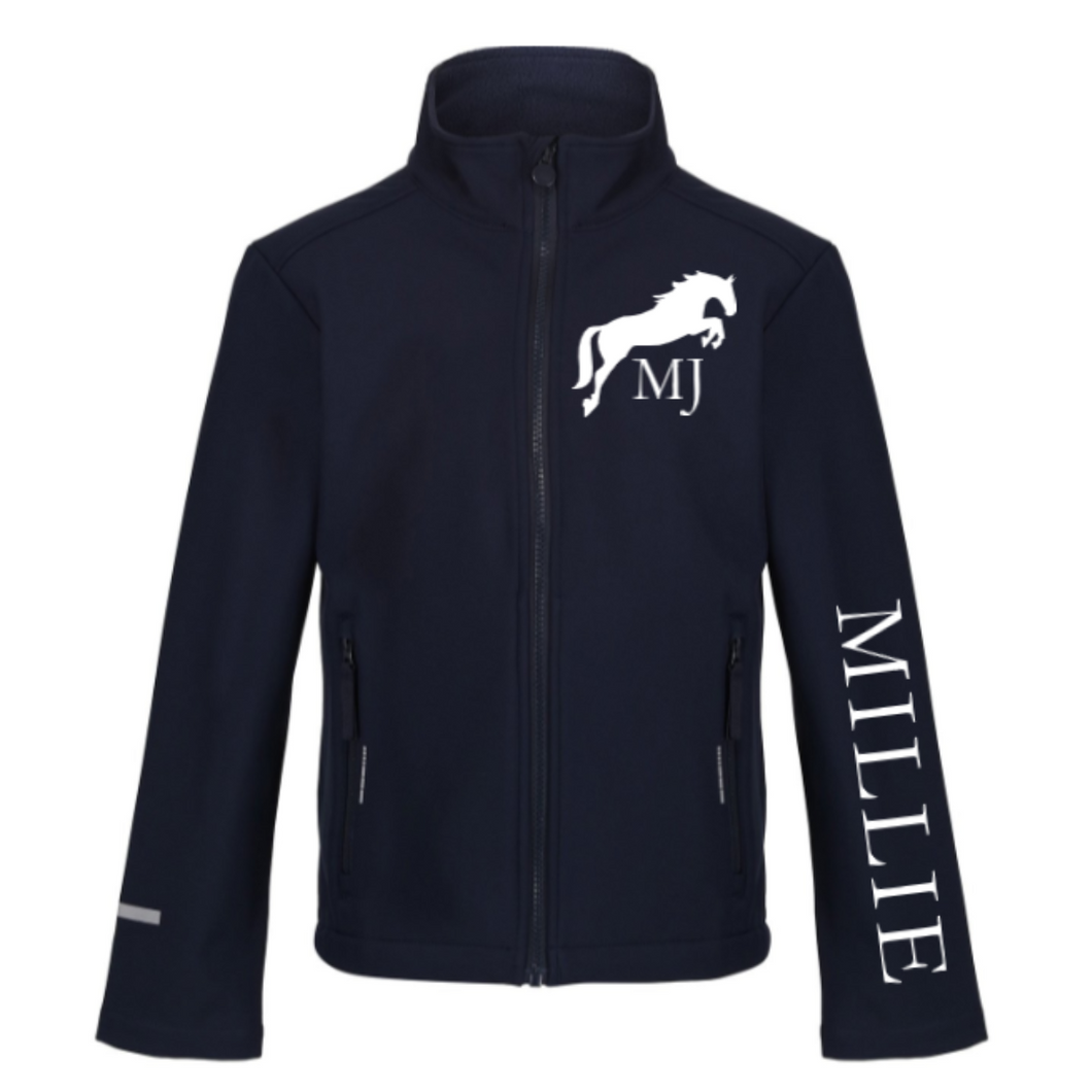 Young Rider Soft Shell Jacket - Navy