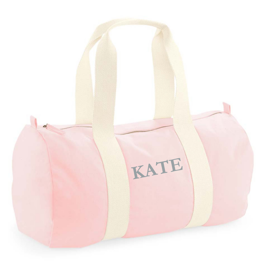 Barrel Bag Pink Name