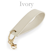 Load image into Gallery viewer, Loop Keyring Initials -  Ivory
