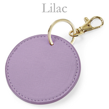 Load image into Gallery viewer, Round Keyring Initials - Lilac
