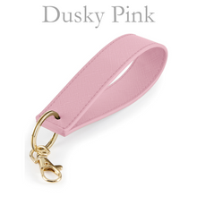 Load image into Gallery viewer, Loop Keyring Initials -  Dusky Pink
