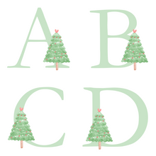 Load image into Gallery viewer, Alphabet Christmas Mug - Green Tree Green Letter
