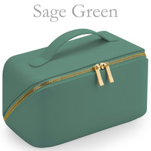 Load image into Gallery viewer, Flat Lay Make Up Bag - Sage Green Large
