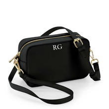 Load image into Gallery viewer, Cross Over Bag - Black (Gold Zip)
