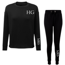 Load image into Gallery viewer, Mrs Side Zipped Sweatshirt &amp; Fitted Jogger Set
