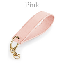 Load image into Gallery viewer, Loop Keyring Initials -  Pink
