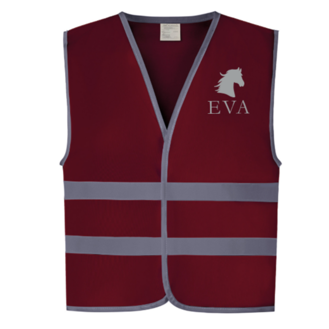 Young Rider Hi Vis Vest - Maroon