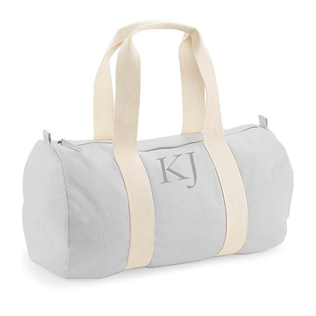 Fitness Barrel Bag Grey