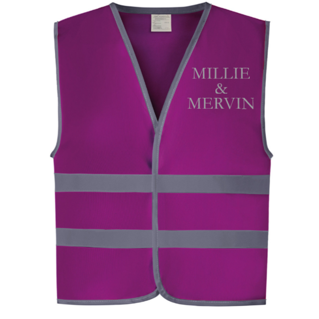 Young Rider Hi Vis Vest - Grape