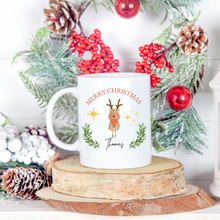 Load image into Gallery viewer, Merry Christmas Mug - Reindeer (Front)
