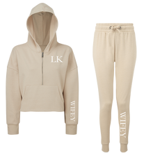 Load image into Gallery viewer, Wifey Cropped Hoodie &amp; Jogger Set
