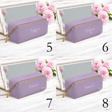 Load image into Gallery viewer, Bridesmaid Lay Flat Make Up &amp; Accessories Bag
