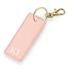 Load image into Gallery viewer, Rectangle Keyring Initials - Pink
