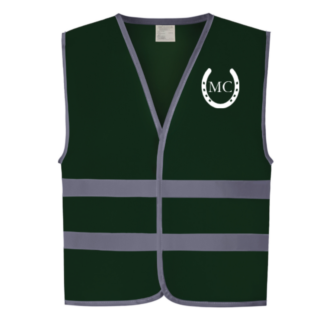 Young Rider Hi Vis Vest - Dark Green