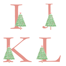 Load image into Gallery viewer, Alphabet Christmas Mug - Green Tree Red Letter
