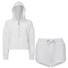 Load image into Gallery viewer, Mrs Cropped Hoodie &amp; Shorts Set
