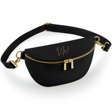 Load image into Gallery viewer, Black/Gold Waist Bag
