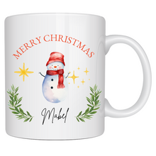 Load image into Gallery viewer, Merry Christmas Mug - Snowman
