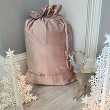 Load image into Gallery viewer, Luxury Velvet Christmas Sack - Pink
