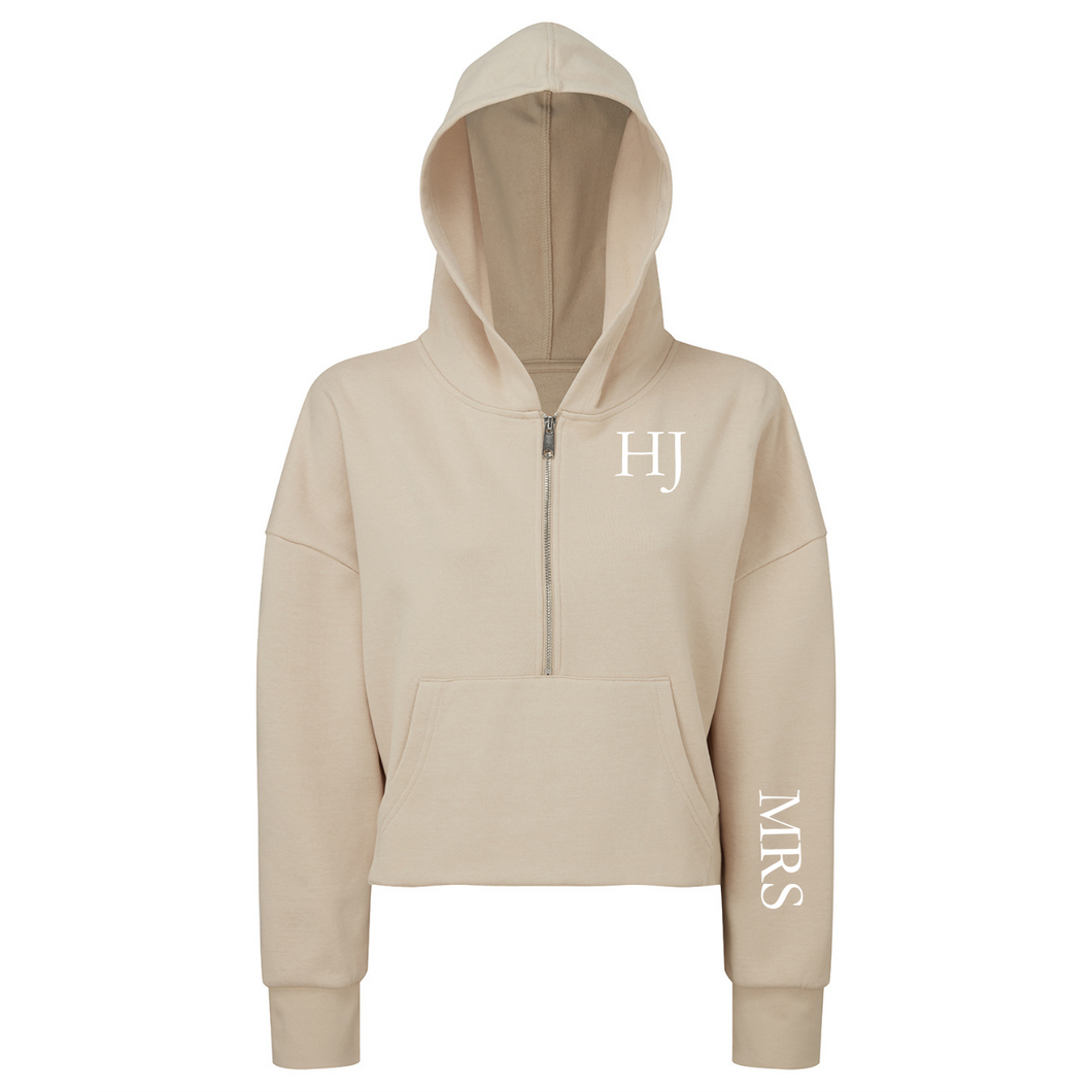 Mrs Cropped Hoodie